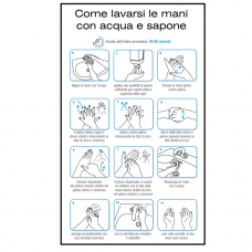 Adesivo lavarsi le mani
